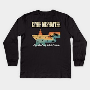 CLYDE MCPHATTER BAND Kids Long Sleeve T-Shirt